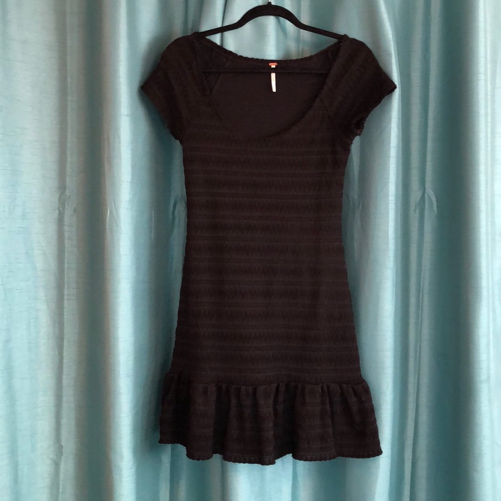 Free People Black Mini Dress
